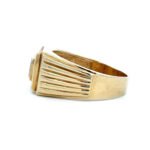 14k Yellow Gold Black Onyx Diamond Accented Mens Ring Size 14 1/2 - Image 2