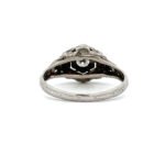 Vintage 18k White Gold Approx .15ct Diamond Engagement Ring Size 5 - Image 3
