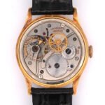 Vintage 1940's 18k Gold Universal Geneve Military 33mm Watch 263 Cal. - Image 2