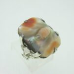 Vintage Sterling Silver Shell Ring Size 5 - Image 3