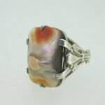 Vintage Sterling Silver Shell Ring Size 5