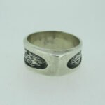 Sterling Silver Triangular Comfort Abstract Design Ring Size 9 1/2 - Image 3