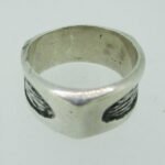 Sterling Silver Triangular Comfort Abstract Design Ring Size 9 1/2 - Image 2