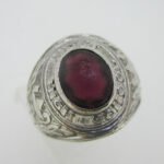 Sterling Silver West High School Class Ring Size 10.25 - Image 3