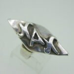 Sterling Silver Chi Alpha Chi Fraternity or Sorority Ring Size 8 - Image 3