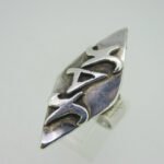 Sterling Silver Chi Alpha Chi Fraternity or Sorority Ring Size 8 - Image 2