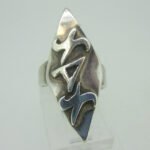 Sterling Silver Chi Alpha Chi Fraternity or Sorority Ring Size 8