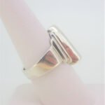 Sterling Silver Modernist Unisex Fashion Ring Sz 8 - Image 3
