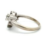 14k White Gold 1930’s Era Approx. .22ct TW Round Brilliant Diamond Ring. Size 7 - Image 2