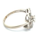 14k White Gold 1930’s Era Approx. .22ct TW Round Brilliant Diamond Ring. Size 7 - Image 3