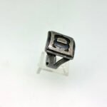 Sterling Silver ‘D’ Signet Initial Ring Size 9 ½ - Image 3