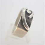 Sterling Silver Zodiac Cancer Band Ring Size 10.5 - Image 2