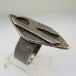 Sterling Silver Signet Initial Monogram K Band Ring Size 7 - Image 3