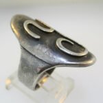 Vintage Sterling Silver Signet Ring Initial Y Ring Size 8 3/4 - Image 3