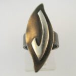 Vintage Sterling Silver Signet Ring Initial J Ring Size 4