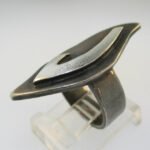 Vintage Sterling Silver Signet Ring Initial J Ring Size 4 - Image 2