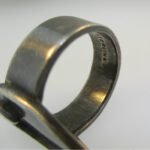 Vintage Sterling Silver Signet Ring Initial J Ring Size 4 - Image 3