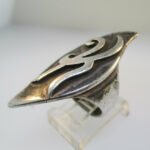 Vintage Sterling Silver Signet K Ring Size 6 1/4 - Image 2