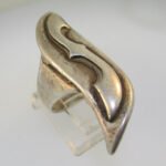 Vintage Sterling Silver Signet Initial S Ring Size 6 - Image 3