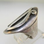 Vintage Sterling Silver Signet Initial N Ring Size 5 1/4 - Image 2
