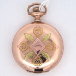 Antique 1911 Os 15j Elgin Multicolor GF Case & Hand Painted Dial - Image 2