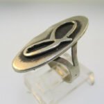 Vintage Sterling Silver Signet Initial J Ring Size 6 - Image 3