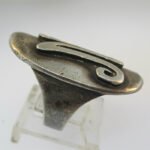 Vintage Sterling Silver Signet Initial N Ring Size 6 1/4 - Image 2