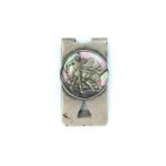 Sterling Silver Abalone Bison Money Clip