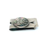 Sterling Silver Abalone Bison Money Clip - Image 2