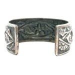 Silpada Vintage Sterling Silver Floral Cuff Bracelet - Image 3