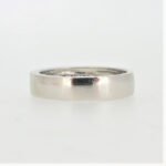 Platinum .75cttw Princess Cut Channel Set Diamond Mens Wedding Band - Image 3
