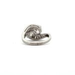 Vintage Platinum APP 1.5cttw Diamond Bypass Engagement Ring Size 5.5 - Image 3