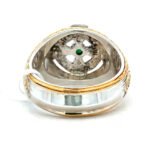 Sterling Silver Franklin Mint Power Emerald Isle Celtic Cross Ring Size 11.75 - Image 3