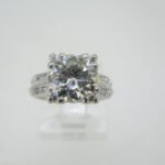 Vintage Platinum Approx 1.50ct European Cut Diamond Ring Size 4 1/2