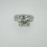 Vintage Platinum Approx 1.50ct European Cut Diamond Ring Size 4 1/2 - Image 3