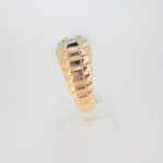 14k Yellow Gold Men's Octagonal Set Approx .55ct Diamond Ring Size 10 1/4 - Image 3