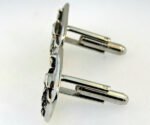 Silver Tone Metal with Angel Cufflinks - Image 3