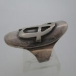 Sterling Silver Signet Initial Monogram D Ring Size 7.25 - Image 3