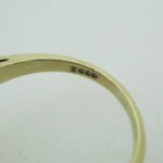 Vintage 10k Yellow Gold Created Pink Stone Ring Size 5 - Image 3