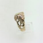 10K Black Hills Gold Coleman Co Two Leaves with Grape Clusters Ring Size 10.25 - Image 3