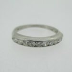 Vintage Platinum Diamond Band Size 5 1/2 - Image 2