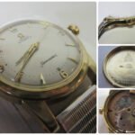 Vintage 1950 Omega Automatic Seamaster 17j Cal. 351 18k Wristwatch