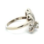 Vintage circa 1930s White Gold Round .25ct TW Diamond Ring Size 5.5 - Image 3