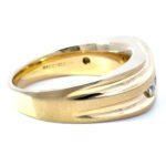 14K Yellow Gold Channel Set 1/2 ct. TW Dimond Ring Size 10.25 - Image 3