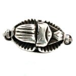 Sterling Silver Egyptian Revival Scarab Flip Ring Size 6.75