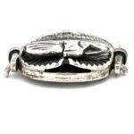 Sterling Silver Egyptian Revival Scarab Flip Ring Size 6.75 - Image 3