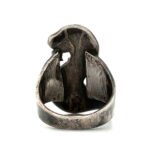 Sterling Silver "NANCY" S Monogram Ring Size 5.5 - Image 3