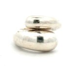 Thailand Sterling Silver Heavy Twisted Teardrop Ring Size 6.25