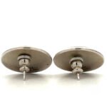 Native American Mesa Sterling Silver Circular Pinwheel Stud Earrings - Image 3