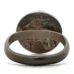 Signed Paula Sparks Vintage Sterling Silver Artisian Crater Ring Size 7.75 - Image 3